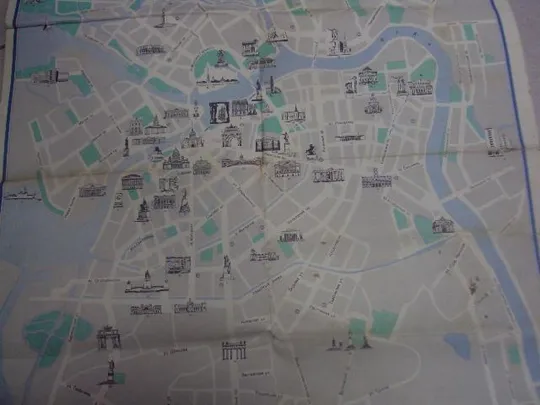 карта достопримечательности ленинграда №1692 Інтернет-аукціон