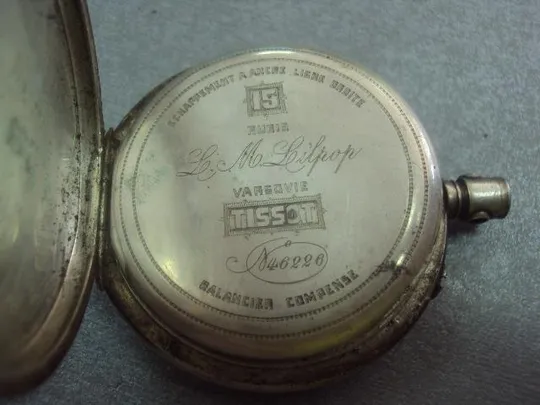 корпус для карманных часов tissot серебро 49,66 г №216 Недорого