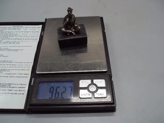 Фигура на подставке статуэтка буддист Далай Лама серебро вес 96,27 г (чистый 44,10 г) №14362 Де купити