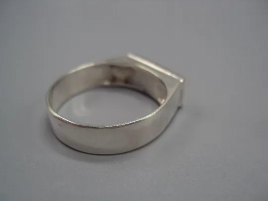 Мужское кольцо перстень печатка прямоугольник серебро 925 проба вес 8,64 г 23 размер новое №14408 Характеристики