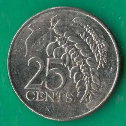 фото, 25 центів 2005 року Тринідад і Тобаго [КВ]