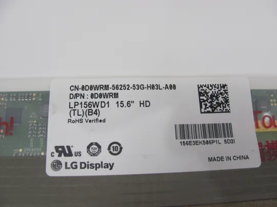 МР6-4 матриця LP156WD1 TL B4 15.6&quot; WXGA++  LVDS 40 pin TN La-Si TFT-LCD , LCM З аукціону