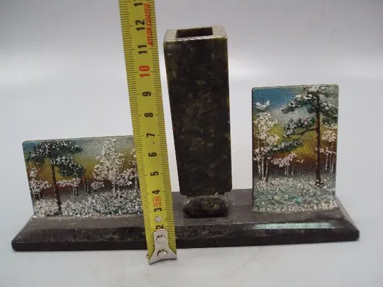 Купити Сувенир подставка для ручек Свердловск камень змеевик ссср размер 11,2х19,6см под реставрацию №13940