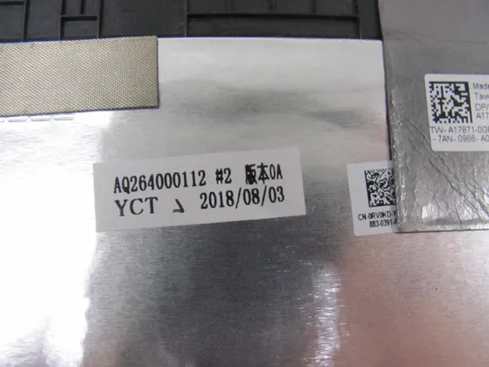 695-2 кришка матриці 0RV0KD AQ264000112 для Dell Latitude 77380 E7380 оригінал Торговий майданчик