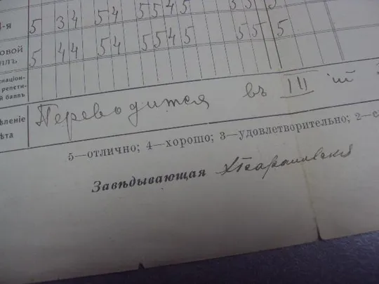 свидетельство об успехах проскуров 1918  №359 З аукціону