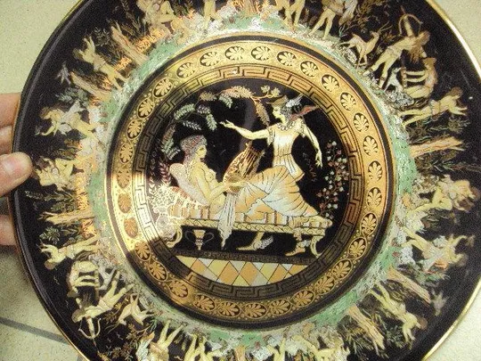 Настенная тарелка мифология греция skratimenos лот 2 шт №473п Продаж