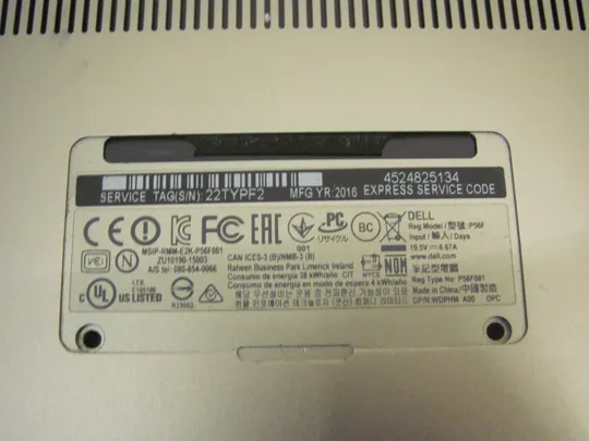 номер0917-22 корпус корито дно піддон корпуса нижний корпус (дно) для ноутбука низ 0YHD18 AM1BG000703 для DELL XPS 15 9550 9560 Precision 5510 M5510 M5520 оригінал Де купити