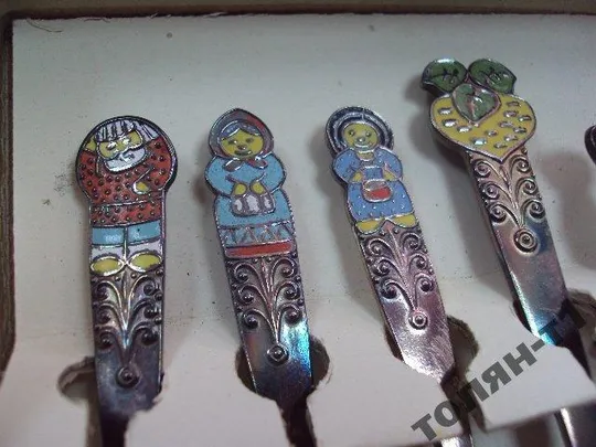 десертный набор чайные ложки и лопатка репка мнц Де купити