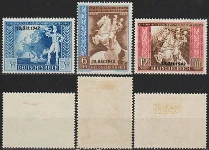 фото, 1942 - Рейх - Поштовий конгрес Mi.823-25 *