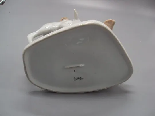 Фигура фарфор Wallendorf Steiner обнаженная девушка с оленем с олененком ню Валлендорф Германия Характеристики