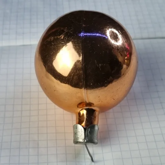 Елочная игрушка «ретро шар с медным блеском» (ссср) Де купити