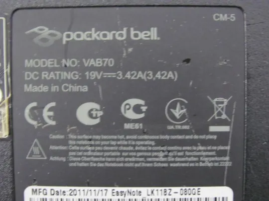 №137-12 Кришка дно піддон корпуса 13N0-YQA0211 для Packard Bell VAB70 Aspire 7250 7739 оригінал Де купити