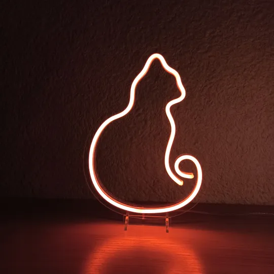 Купити Неоновий світильник Кіт 213х285 acr-n000036