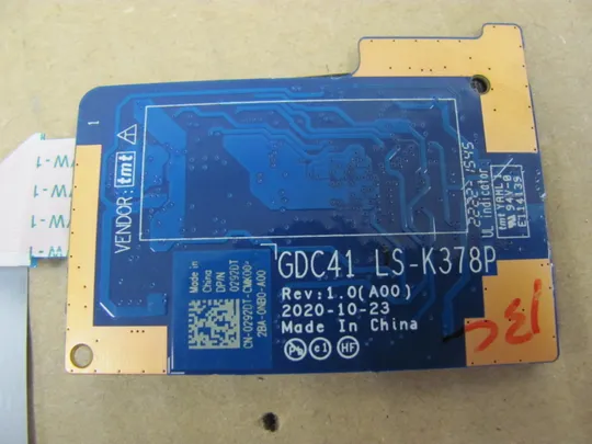 723-16 плата підключення клавіатури GDC41 LS-K378P 08XG78 NBX0002R000  для  DELL Latitude 14 5420 5421 5430  оригінал З аукціону