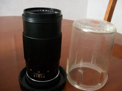 фото, Фотообъектив Юпитер-11,черный, автомат [светофильтр] состояние как нового Цена-мин