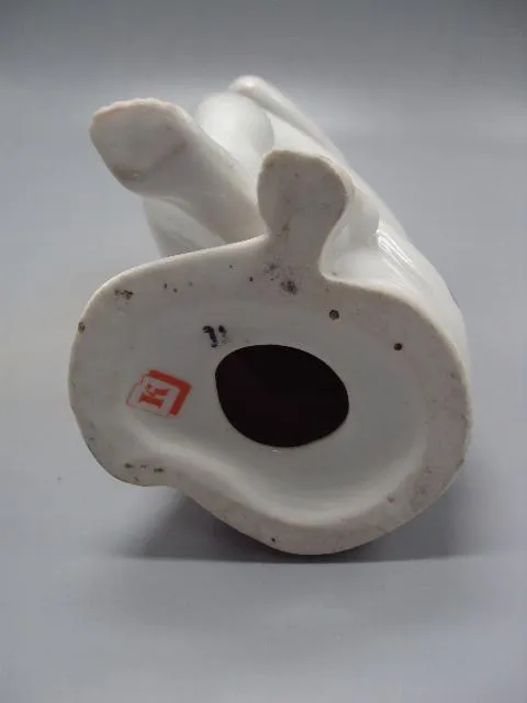 Фигура фарфор статуэтка Киев обнаженная девушка моет голову ню утро пляжница прическа 19 см №14448 Де купити