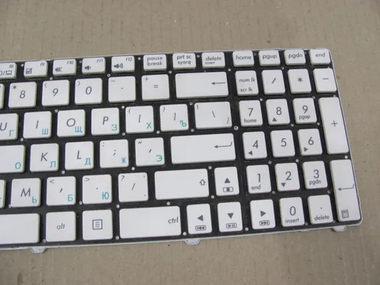 номер0210-4 клавіатура,Keyboard робоча AEKJ3701010   для Asus K52 X54 N53 N61 N73 N90 P53 X54 X55 X61 оригінал Продаж