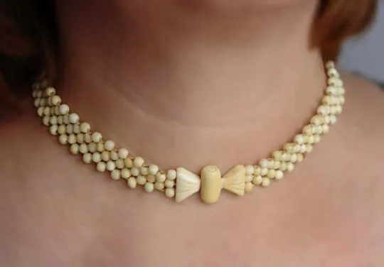 Антикварне кольє слонова кістка 1930 Holland Ціна