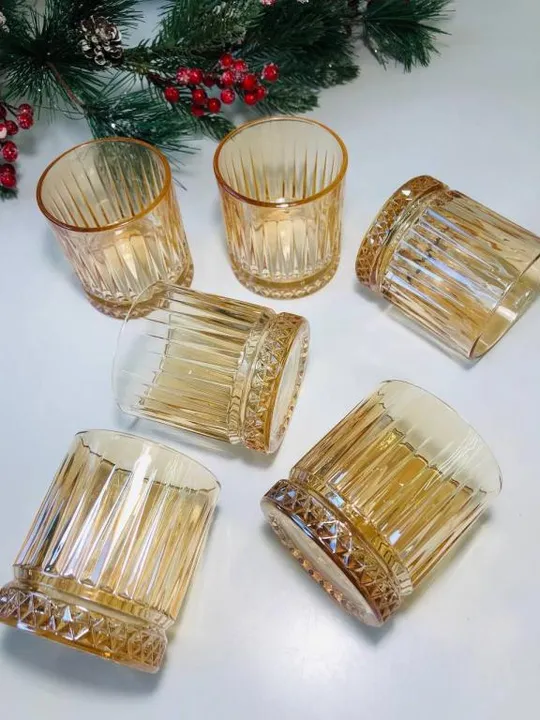 Набор бокалов для виски "Бандл", 6шт, 230мл (Стаканы для виски из цветного стекла) Ціна