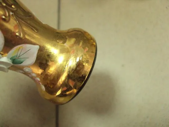 Стопки рюмки с цветочками чешское стекло богемия лот 5 шт №475п Продаж