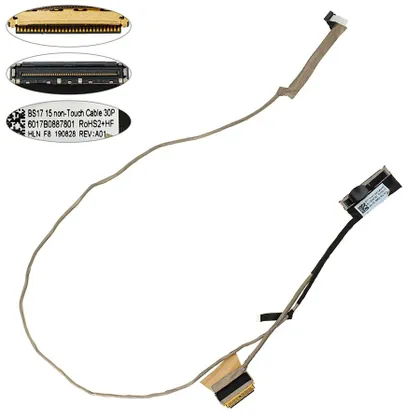 фото, Шлейф матриці для ноутбука HP (650 G4) 30pin, LED (6017B0887801)