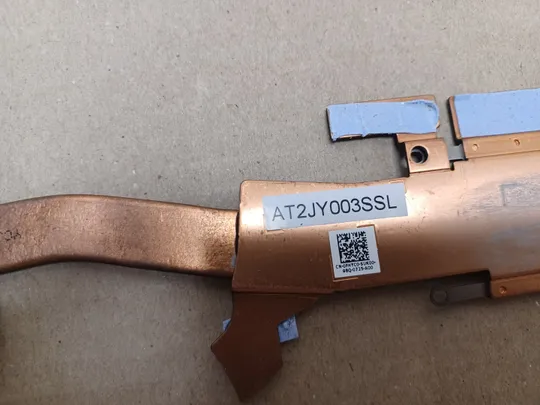 Купити номер1062-17 термотрубка радіатор охолодження 0FHYC0 AT2JY003SSL  для Dell Latitude 5501 Precision 3541 оригінал