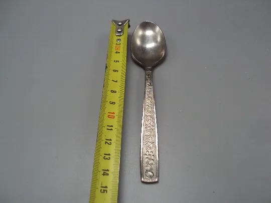 Столовые приборы чайная ложка нерж узор виноград листья листочки нержавейка длина 14,5 см №18630в Ціна