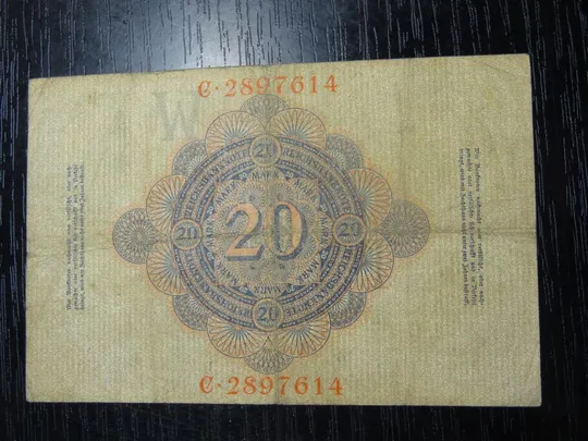 Купити 20 марок Німеччина 1908 (літера W)