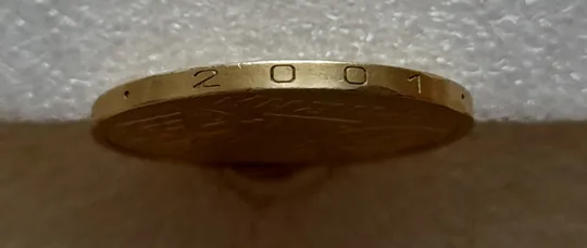 (8166) 1 гривня 2001 1АД3 широкий кант реверса - пелюстки наближені до канту (1 гривна 2001 1АД3) Продаж