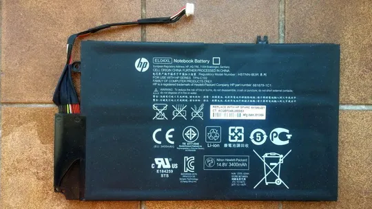 Li-Ion Аккумулятор к ноутбуку HP EL04XL Notebook Battery 14.8V 6 ячеек 3500mAh З аукціону