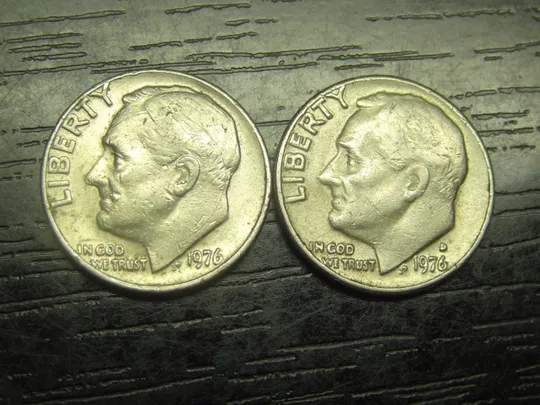 10 центів 1976 США (два різновиди) Ціна