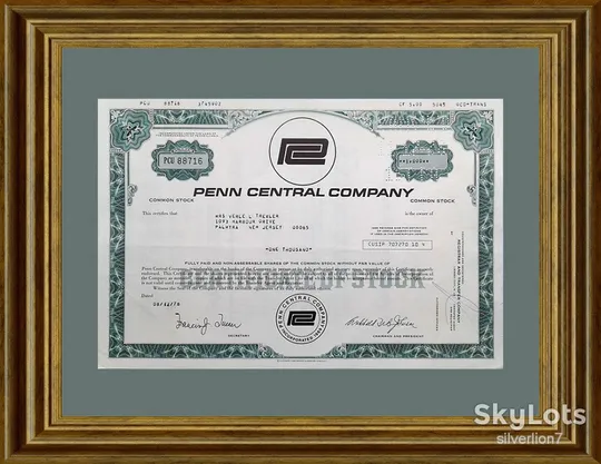 Акція Сертифікат на 1000 Акцій Penn Central Company 1978 США Mt 13 З аукціону