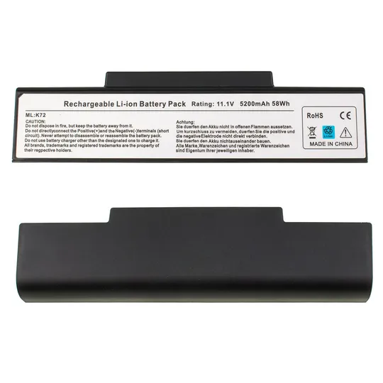 Батарея для ноутбука ASUS A32-K72 (A72, K72, K73, N71, N73, X77) 10.8V 5200mAh Black З аукціону