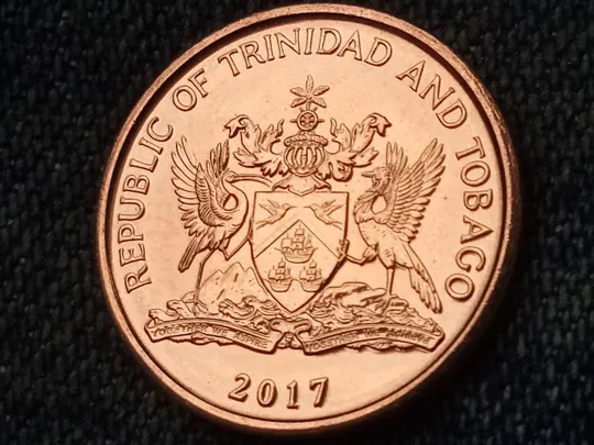 Купити Тринидад и Тобаго, 5 центов (2017 г.) Фауна. Животные. Птицы. Райская птица.