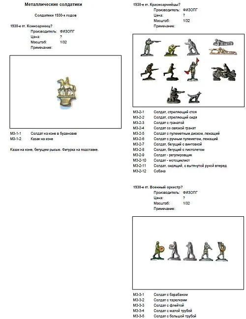 Купити Каталог советских солдатиков 1930-1990 гг - *.pdf