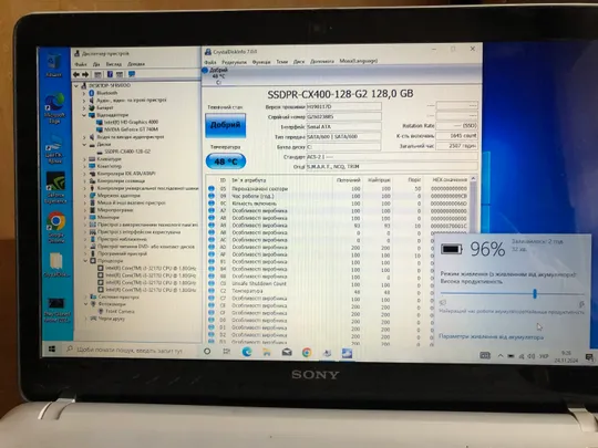 Ноутбук Sony SVF15 i3-3217U/6GB/SSD 120GB/InteHD+GF GT 740M Характеристики