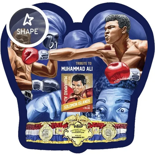 Купити Соломоновы о-ва-Бокс-Мухаммед Али-2016. Чистый полный красивый комплект. MNH.