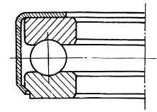 Купити Подшипник 108810 ( bearing 50x97,5x32 ) ГПЗ-2 шариковый упорный однорядный ГОСТ 520-89 *