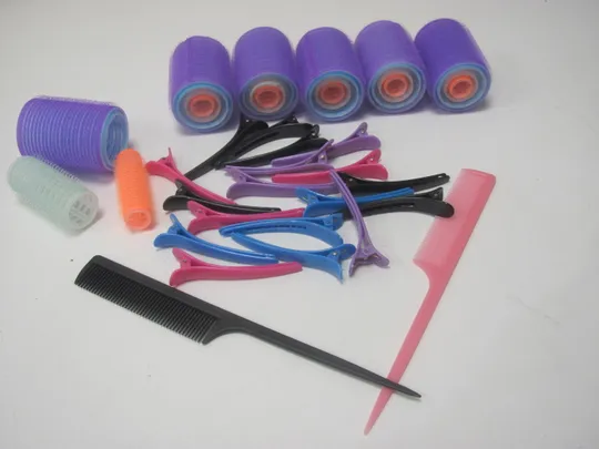 Комплект для завивання волосся Dtnewsun, самоклейні бігуді, затискачі та 2 гребінці (20) Ціна