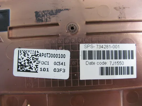 797-1 Кришка панель палмрест AP0TJ000100 734281-001  для HP EliteBook ZBOOK 15 G2  оригінал Характеристики