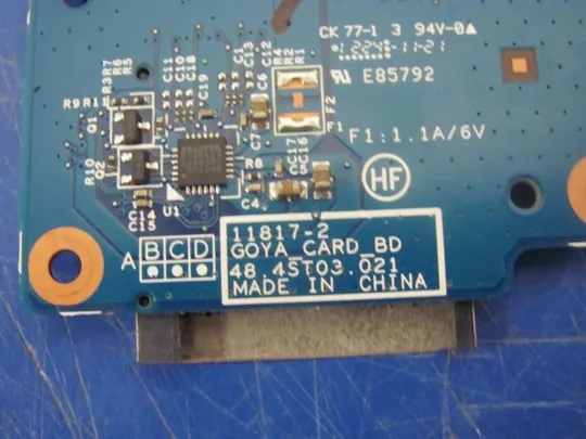 №301-19 Плата Card Reader 48.4ST03.021 для HP Pavilion DV7 DV7 7000 DV7T 7000 DV6 7000 оригінал Продаж