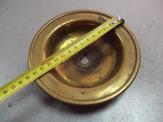 Деталь фрагмент запчасть бронза от люстры лампы высота 3,3 см, диаметр 14,5 см №11596 Недорого