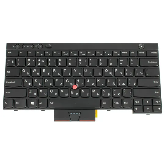 Купити Клавіатура для ноутбука LENOVO (Thinkpad: T430, T430i, T430S, T530, T530I, X230, X230i, X230S) rus, black, підсвічування клавіш