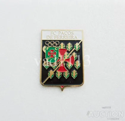 фото, значок футбол  ФК Пасуш де Феррейра Португалия (серия герб города и эмблема клуба)