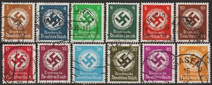 фото, 1934 - Рейх - Службові - Свастика Mi.132-43 _40,0 € _ПОВНА серія