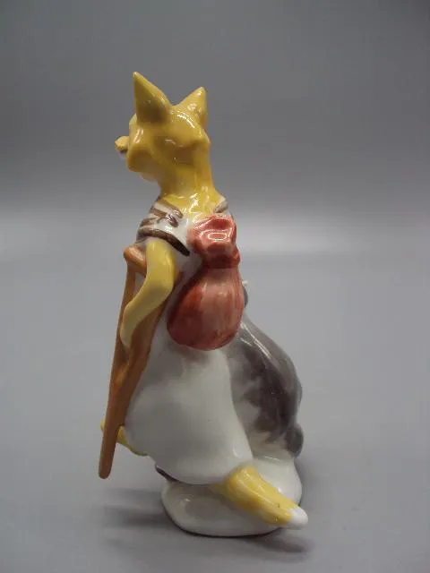 Фигура фарфор статуэтка ЛФЗ кот Базилио и лиса Алиса сказка буратино и золотой ключик 14,5 см №14517 Недорого