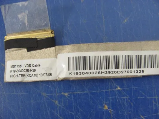 №298-21 шлейф K19-3040026-H39 для MSI MS-1758 CX70 MS-1757 GE70 оригінал З аукціону