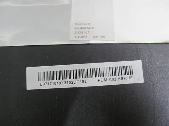 номер0093-12 кришка матриці B0717101X  для  FUJITSU A544 AH544 AH564 Кришка дисплея Тильна кришка Корпус матриці Верхня кришка matrix cover Top Case LCD Cover Rear Lid Back Cover Housing Cabinet оригінал Торговий майданчик