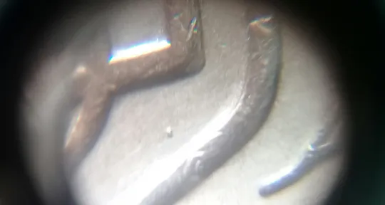 (2460) 50 копійок 1992 2.2ААм викрошка на аверсі в площині тризуба (2тип) - 4 монети одним лотом (50 копеек 1992 2.2ААм брак) Характеристики