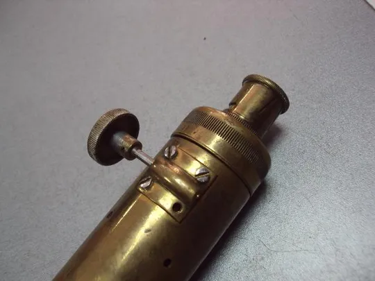 Подзорная труба Нивелир-теодолит G.Gerlach 1890-1895 гг длина 41 см, диаметр 4,2 см (№1275) Продаж